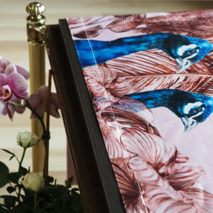 "Gaze of Hera" - Satin table runner (223*32 cm)