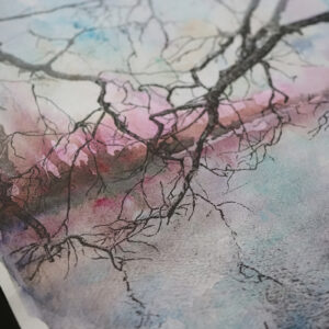 Framed Graphic Art, Mixed Media – “Veins” Part 1