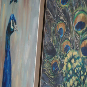 “Puzzled”, two-part canvas painting